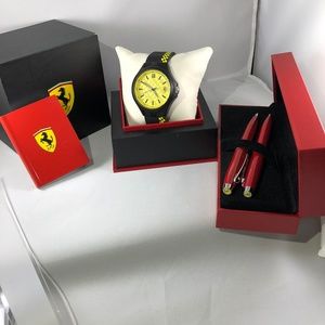 Ferrari Movado Watch, Toy Car, Pen Package